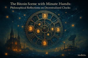 The Bitcoin Scene with Minute Hands
